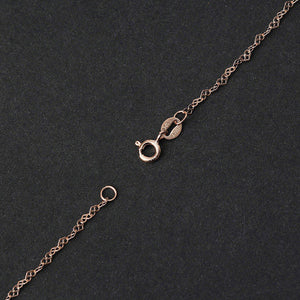 Lotus Fun Real 925 Sterling Silver Fine Jewelry High Quality Romantic Love Heart Design Necklace Chain for Women Collier