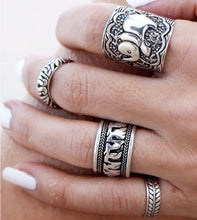 FREE GIVEAWAY - WLP punk ring set Vintage 12 pcs/ set Cactus Elephant Fox Rings Set Bohemia Hollow Bird Lion Shape Carved Midi Finger Rings