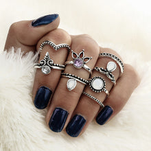 FREE GIVEAWAY - WLP punk ring set Vintage 12 pcs/ set Cactus Elephant Fox Rings Set Bohemia Hollow Bird Lion Shape Carved Midi Finger Rings