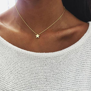 Silver Gold Color Jewelry Love Heart Necklaces & Pendants Double Chain Choker Necklace Collar Women Statement Jewelry Bijoux