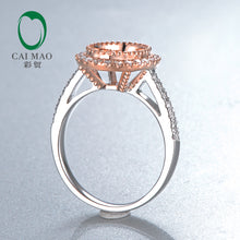 18K Rose and White Gold Oval Cut 7x9mm Engagement Wedding Diamond Semi Mount Ring Setting