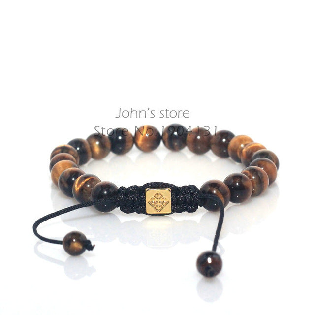 Tiger Eye Bracelet for women Natural Stone Beads Braided Men's Bracelets Jewelry