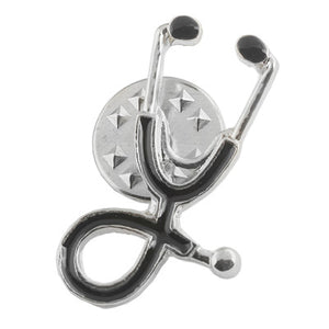 SC 3 Colors Rose Gold/Gold/Silver Stethoscope Lariat Heart Pendant Necklace Newest Nurse Medical Necklace Collares Bijoux Femme