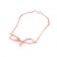SC 3 Colors Rose Gold/Gold/Silver Stethoscope Lariat Heart Pendant Necklace Newest Nurse Medical Necklace Collares Bijoux Femme