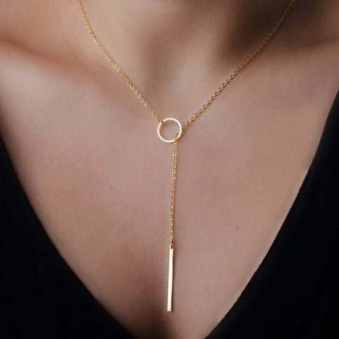 Hottest Fashion Casual Personality Infinity Cross Lariat Pendant Gold Color and silver Color Chokers Necklace women jewelry 2018