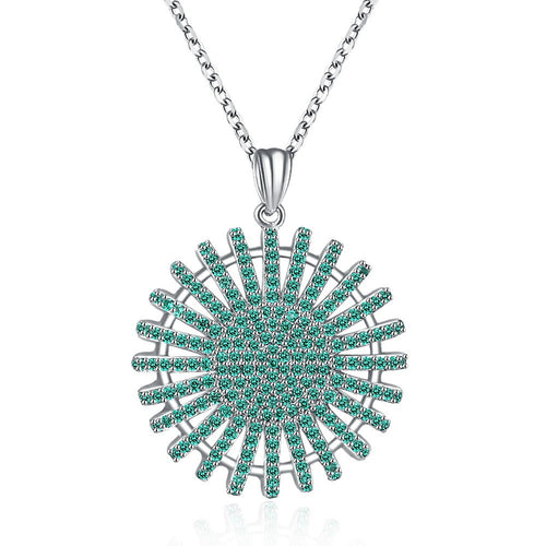 S925 Silver Necklace Round Zircon Fashion Necklace