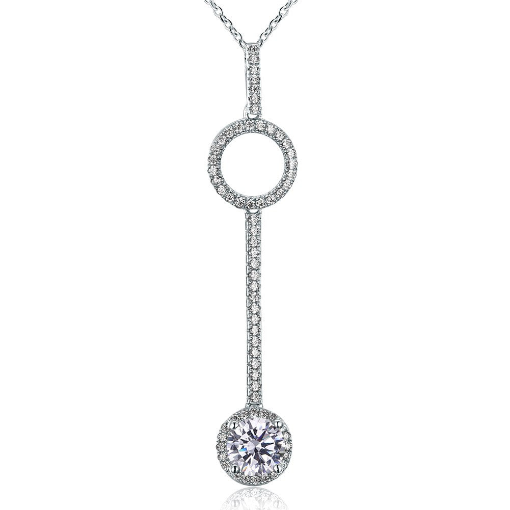 S925 Silver Necklace Fashion Trend Key Necklace