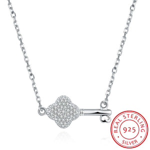 S925 Silver Necklace Key Necklace
