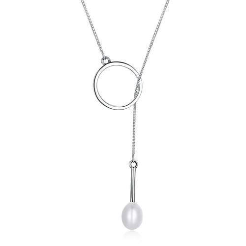 S925 Silver Necklace Ball Pearl Necklace Creative Styling Necklace