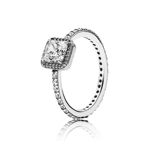 EDELL 2018 100% 925 Sterling Silver SALE - TIMELESS ELEGANCE White Diamond RING Charms ring
