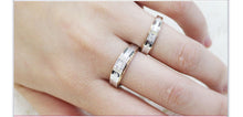 LASAMERO Rings for Men and Women 0.07CT Round Cut Natural Diamond Ring Couple Rings 18k  two tone Gold Engagement Wedding Ring
