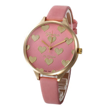 relojes mujer 2018 Watch Women Female Hour Fashion Heart Pattern Women Watches PU Leather Quartz Watch Montre Femme Ladies Watch